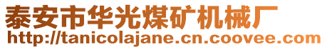 泰安市華光煤礦機械廠