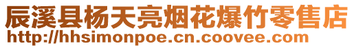 辰溪縣楊天亮煙花爆竹零售店