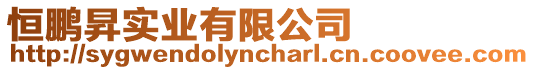 恒鵬昇實(shí)業(yè)有限公司