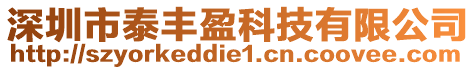 深圳市泰豐盈科技有限公司