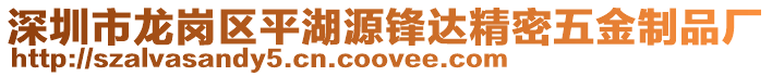深圳市龍崗區(qū)平湖源鋒達(dá)精密五金制品廠
