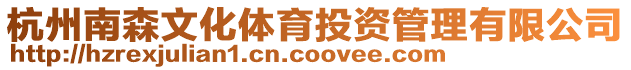 杭州南森文化體育投資管理有限公司