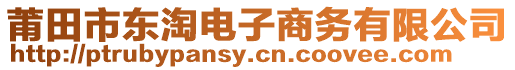 莆田市東淘電子商務(wù)有限公司