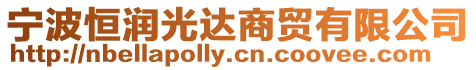 寧波恒潤光達商貿有限公司