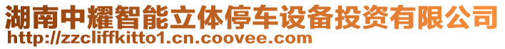 湖南中耀智能立體停車設備投資有限公司