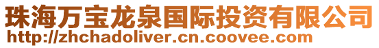 珠海萬寶龍泉國際投資有限公司