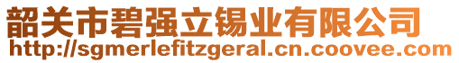 韶關(guān)市碧強(qiáng)立錫業(yè)有限公司
