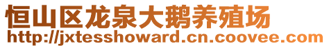 恒山區龍泉大鵝養殖場