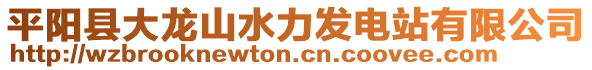 平陽(yáng)縣大龍山水力發(fā)電站有限公司