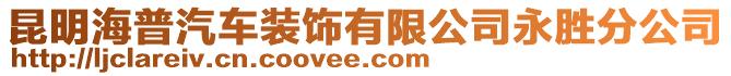 昆明海普汽車裝飾有限公司永勝分公司