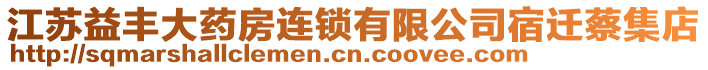 江蘇益豐大藥房連鎖有限公司宿遷蔡集店