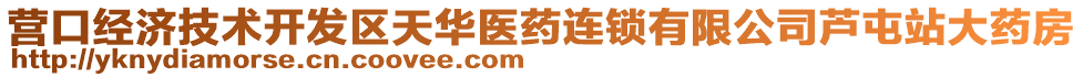 營口經(jīng)濟(jì)技術(shù)開發(fā)區(qū)天華醫(yī)藥連鎖有限公司蘆屯站大藥房