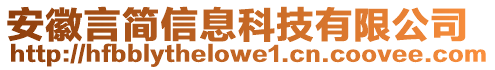 安徽言簡信息科技有限公司