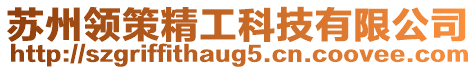 蘇州領(lǐng)策精工科技有限公司