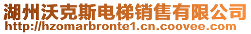 湖州沃克斯電梯銷售有限公司