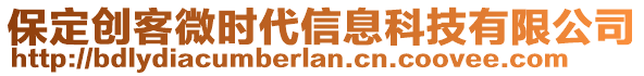 保定創(chuàng)客微時(shí)代信息科技有限公司