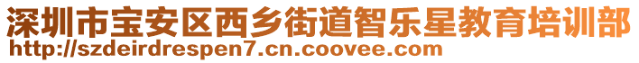 深圳市寶安區(qū)西鄉(xiāng)街道智樂星教育培訓部