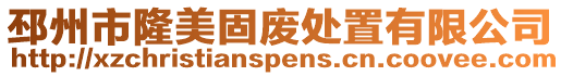 邳州市隆美固廢處置有限公司