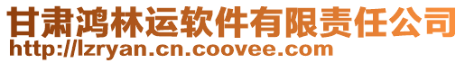 甘肅鴻林運軟件有限責任公司
