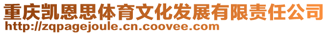 重慶凱恩思體育文化發展有限責任公司