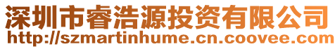 深圳市睿浩源投資有限公司