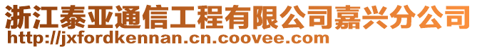 浙江泰亞通信工程有限公司嘉興分公司