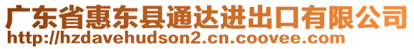 廣東省惠東縣通達進出口有限公司