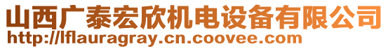 山西廣泰宏欣機(jī)電設(shè)備有限公司