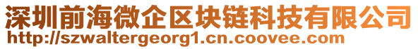 深圳前海微企區(qū)塊鏈科技有限公司