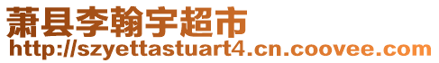 蕭縣李翰宇超市