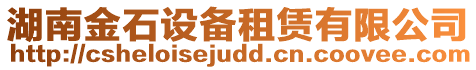 湖南金石設備租賃有限公司