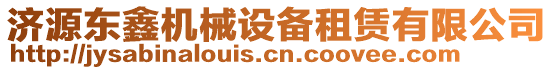 濟(jì)源東鑫機(jī)械設(shè)備租賃有限公司