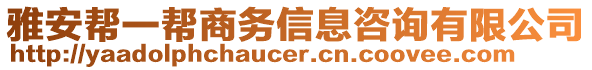 雅安幫一幫商務(wù)信息咨詢有限公司