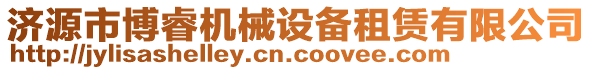 濟源市博睿機械設備租賃有限公司