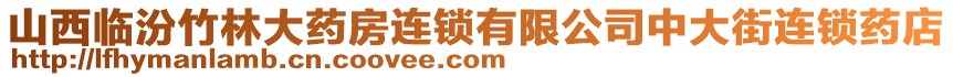 山西臨汾竹林大藥房連鎖有限公司中大街連鎖藥店