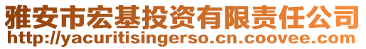 雅安市宏基投資有限責任公司