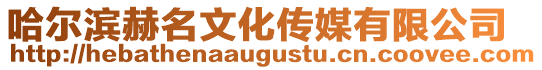 哈爾濱赫名文化傳媒有限公司