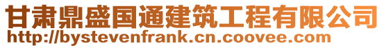 甘肅鼎盛國通建筑工程有限公司