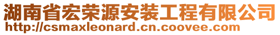 湖南省宏榮源安裝工程有限公司