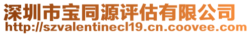 深圳市寶同源評(píng)估有限公司