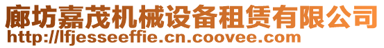 廊坊嘉茂機械設(shè)備租賃有限公司