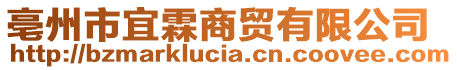 亳州市宜霖商貿有限公司