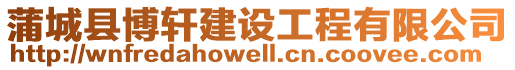 蒲城縣博軒建設工程有限公司