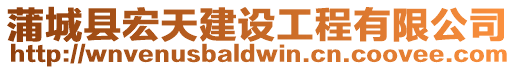 蒲城縣宏天建設工程有限公司