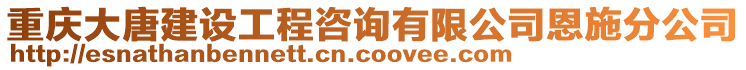 重慶大唐建設(shè)工程咨詢有限公司恩施分公司