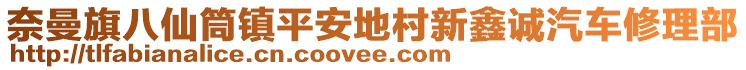 奈曼旗八仙筒鎮(zhèn)平安地村新鑫誠汽車修理部