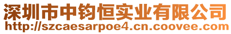 深圳市中鈞恒實業有限公司