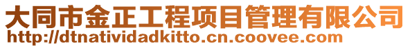 大同市金正工程項(xiàng)目管理有限公司