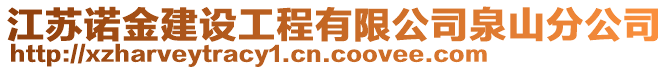 江蘇諾金建設(shè)工程有限公司泉山分公司