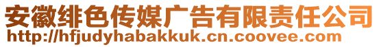 安徽緋色傳媒廣告有限責任公司